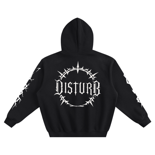 Disturb Fleeced Boxy Hoodie