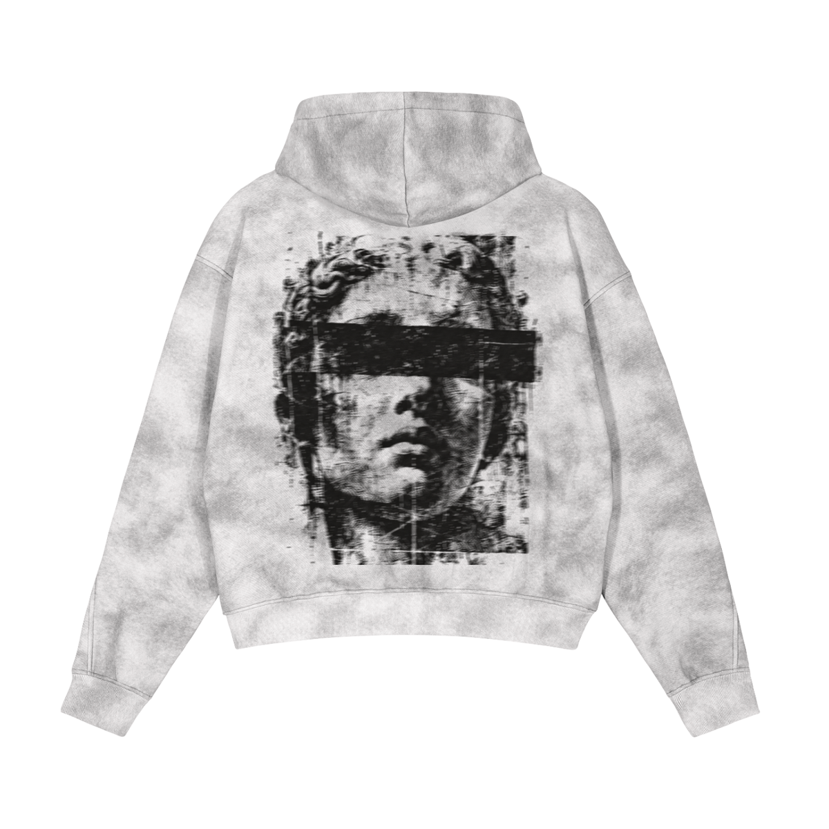 Dirty Washed Zip-Up Fleece Hoodie