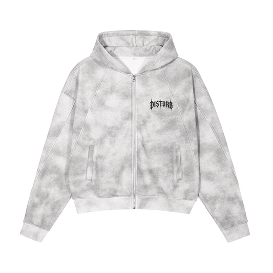 DISTURB “Disturb the Peace” Washed Zip Hoodie