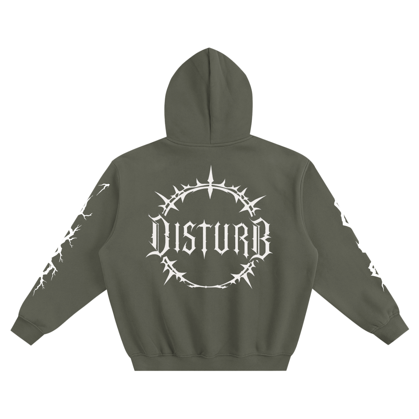 Disturb Fleeced Boxy Hoodie