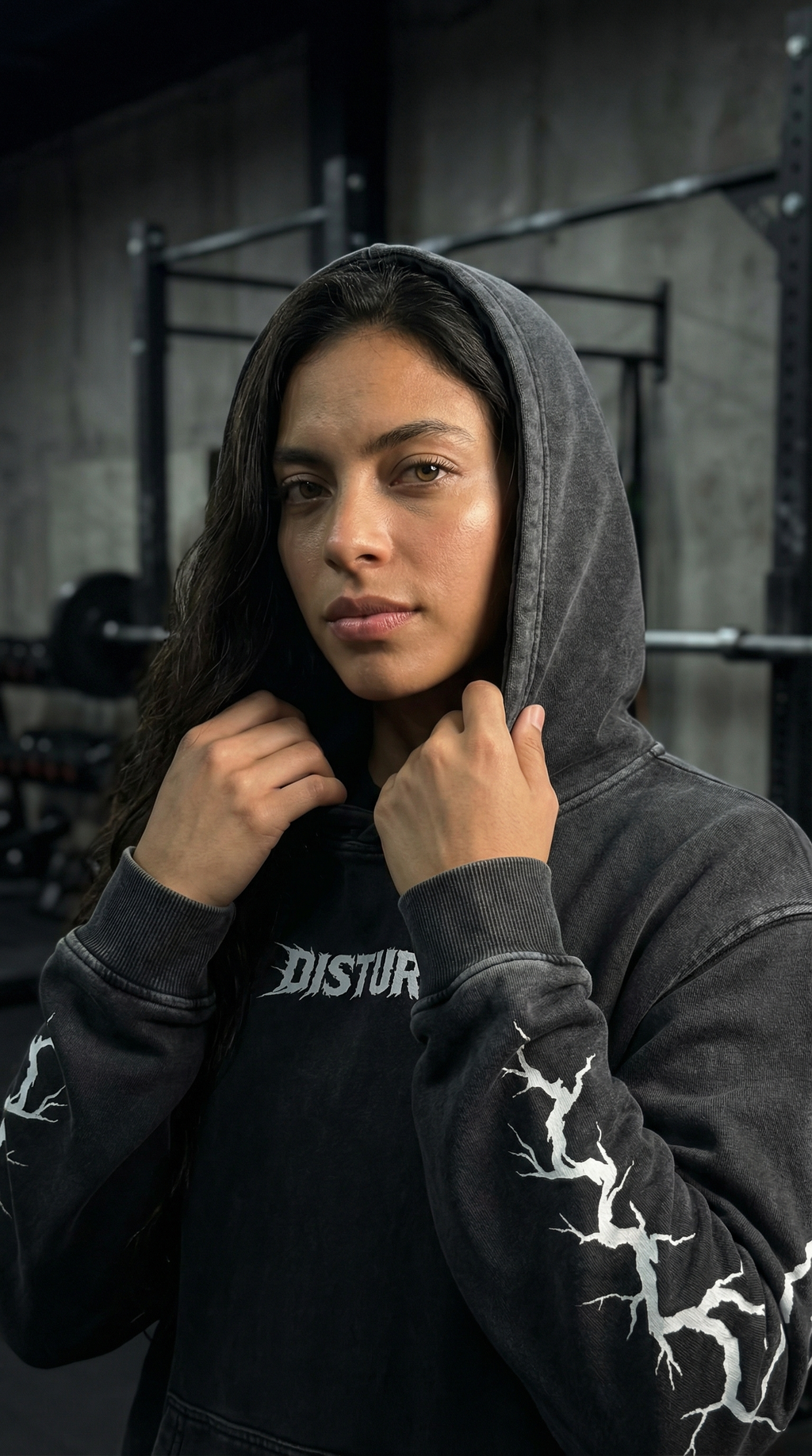 Disturb Loose Cotton Hoodie